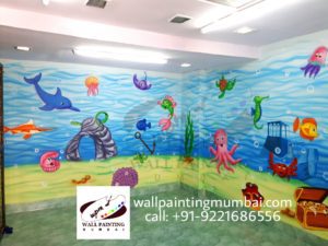 Aquarium Painting for School