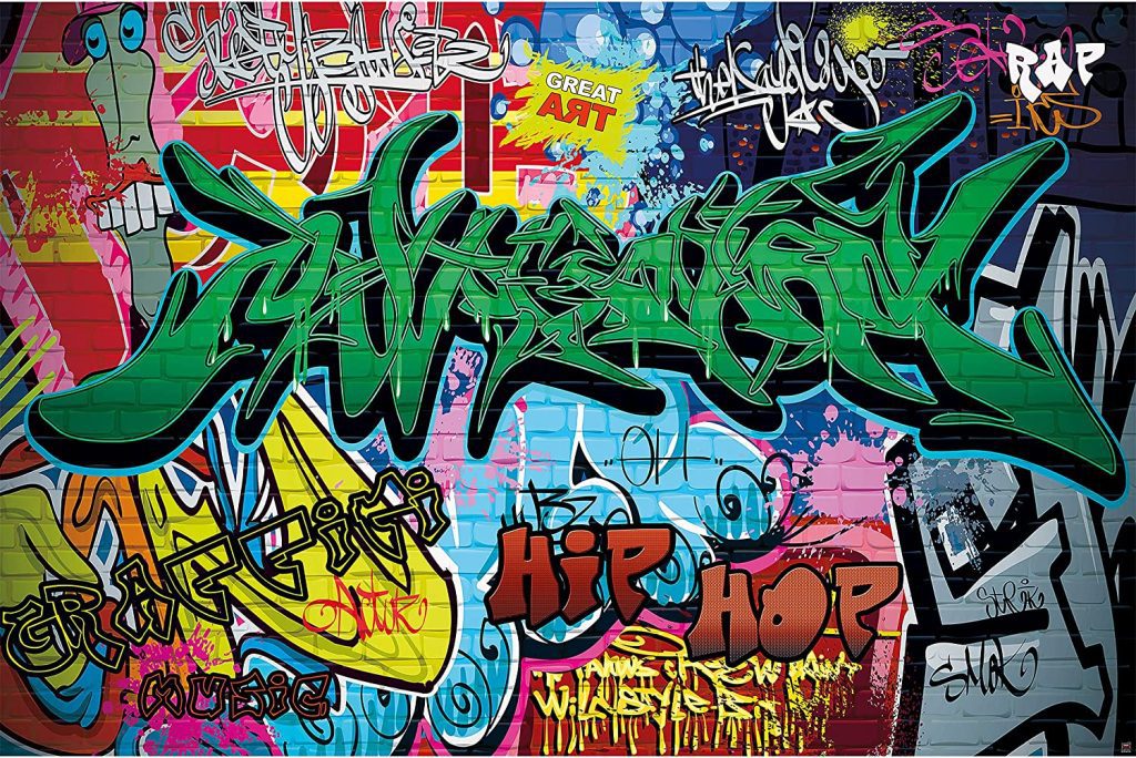 Kids Music Lover Graffiti Wallpaper