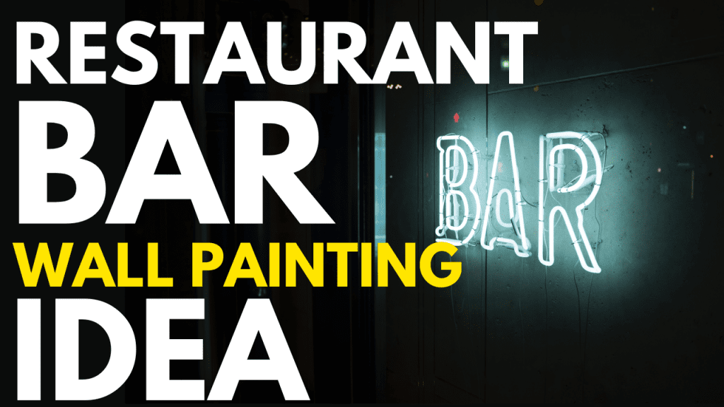 Restaurant Cafe Wall Painting Idea