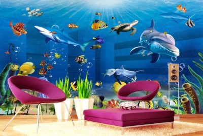 3D Effective Underwater World Wall Art