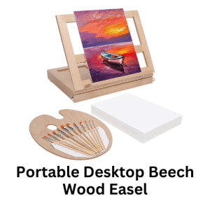 Portable Desktop Beech Wood Easel