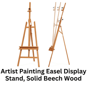 Artist Painting Easel Display Stand, Solid Beech Wood