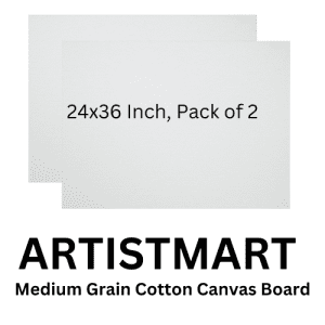 Medium Grain Cotton Canvas Board 3x2 feet
