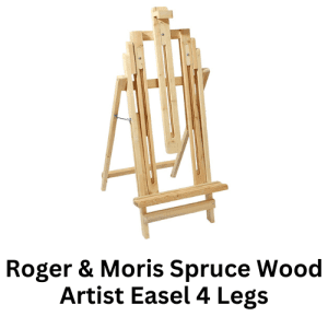 Roger & Moris Spruce Wood Artist Easel 4 Legs