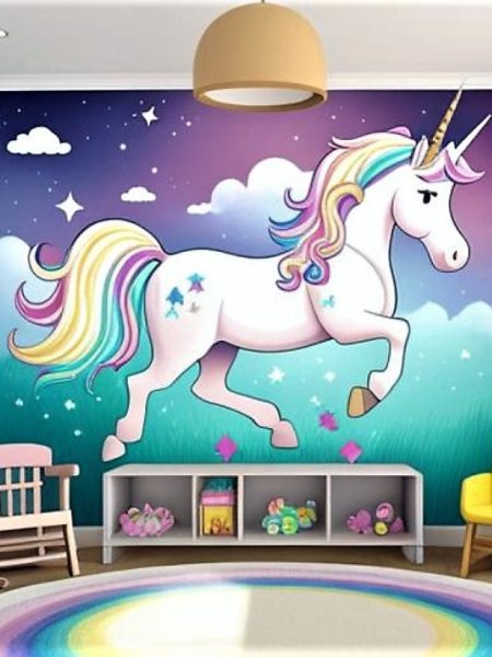 Nursery Wall Mural Idea