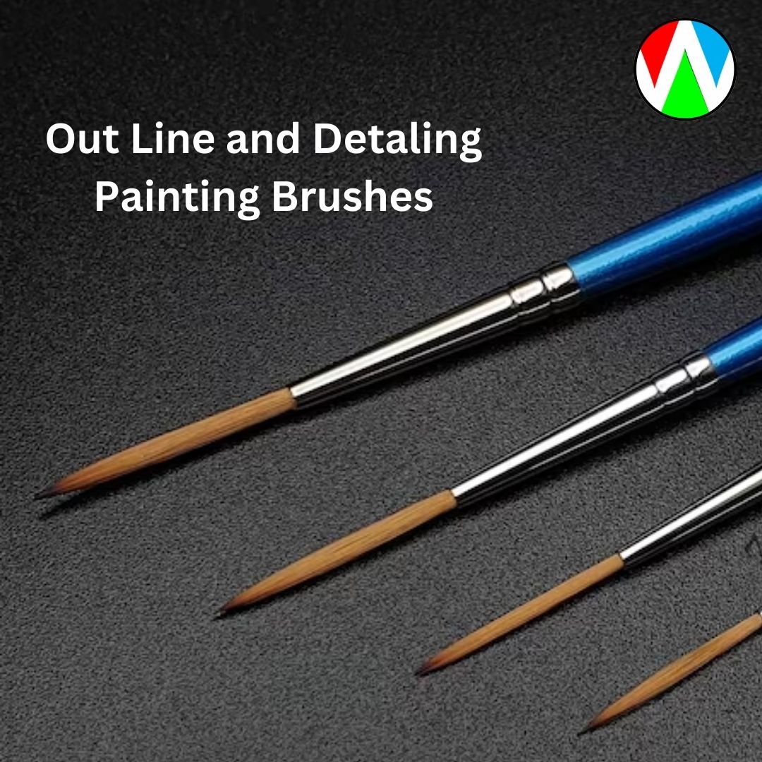 Out Line and Detaling Painting Brushes