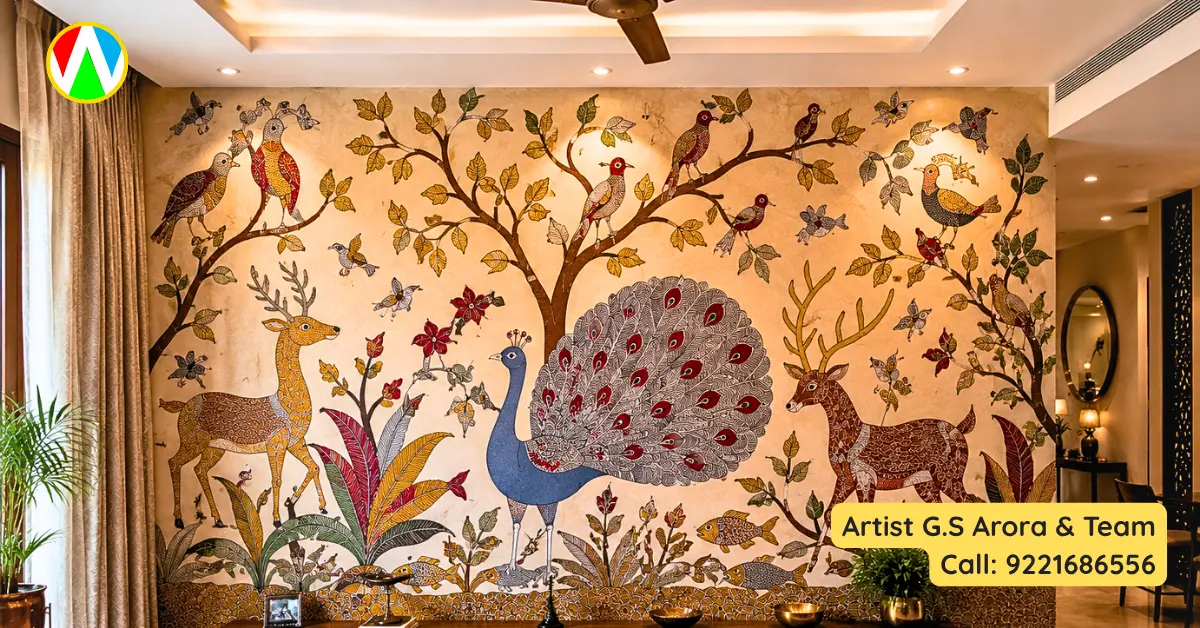 Mural painting by Artist G.S. Arora — Wall Painting Mumbai