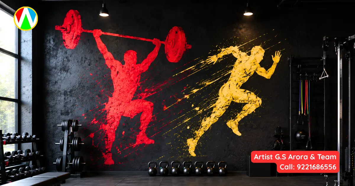 Gym Wall Painting Ideas
