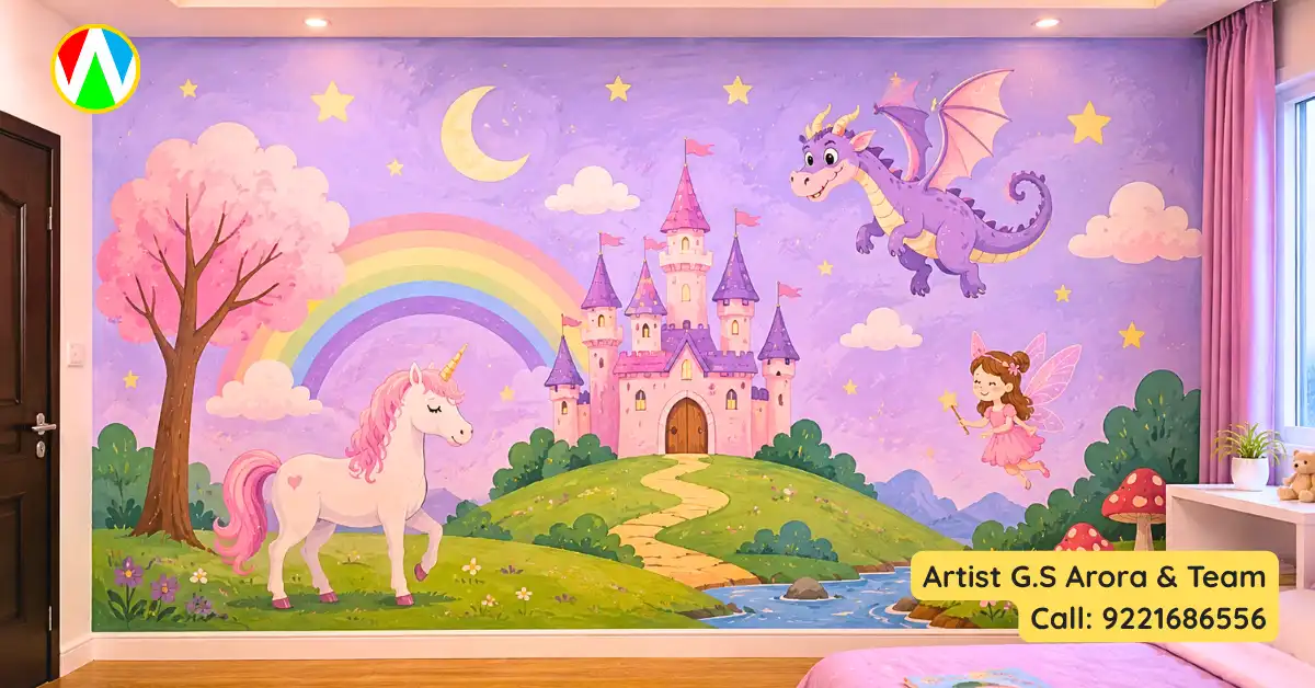 Mural painting by Artist G.S. Arora — Wall Painting Mumbai