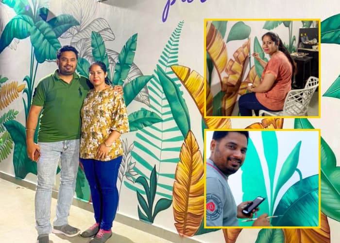 Wall Art Mumbai husband wife artist team