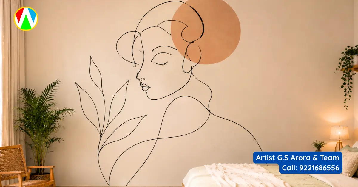 Wall painting makeover ideas featuring Indian Pichwai art