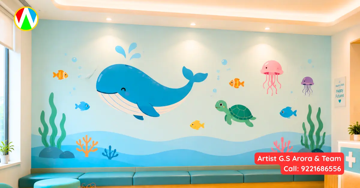Pediatric Clinic Underwater Mural Mumbai