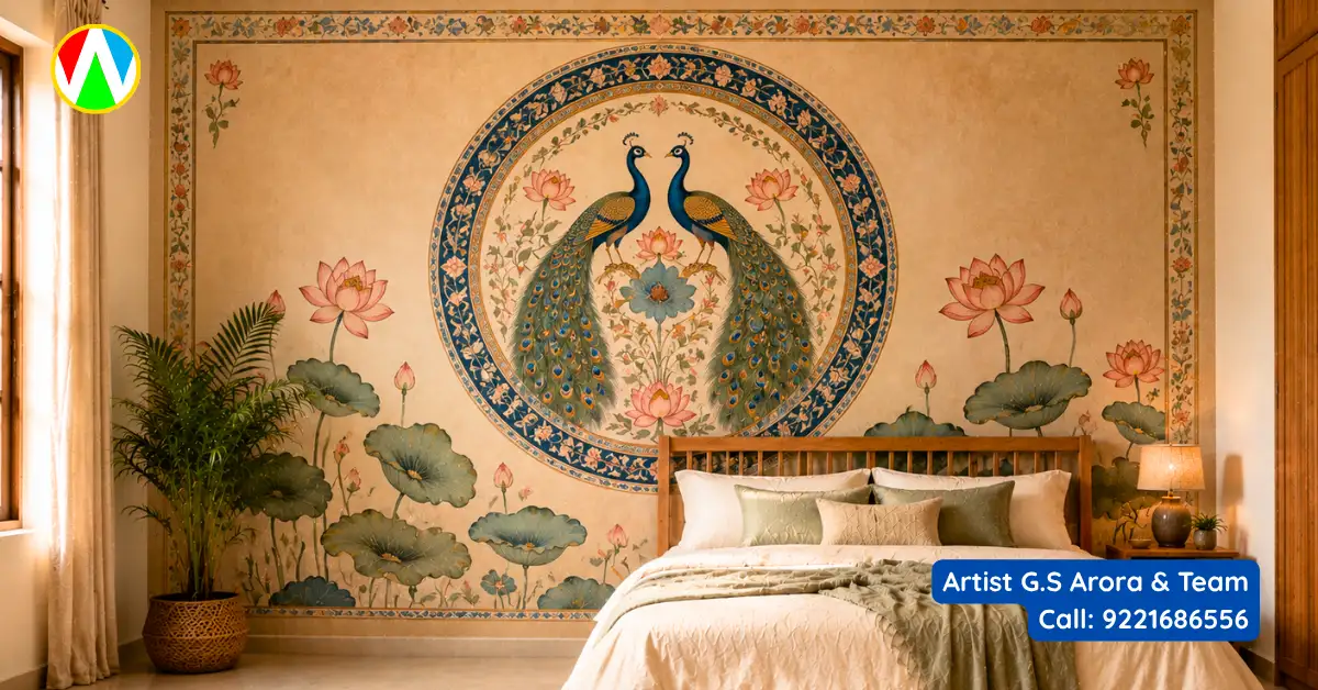 Mandala Mural Bedroom Painting Mumbai